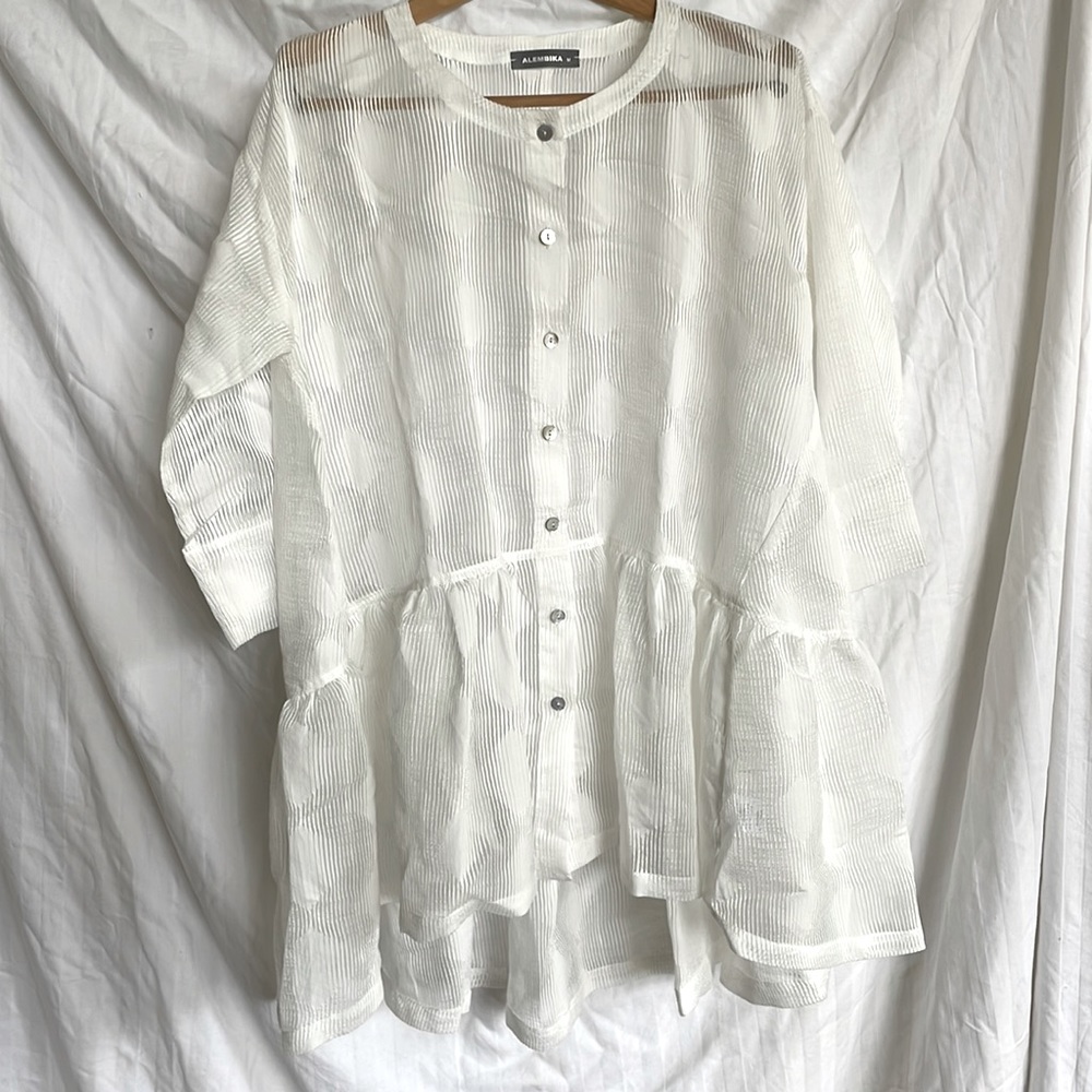 Alembika sheer top
